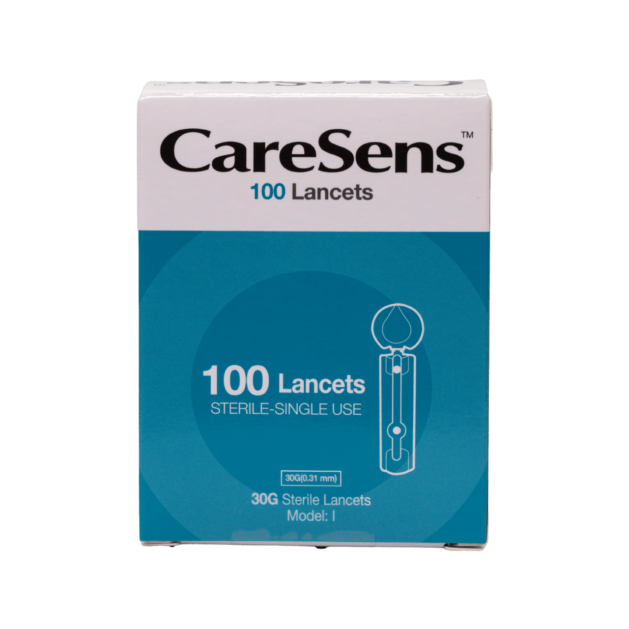 Lancetas y tiras reactivas CareSens para glucómetro