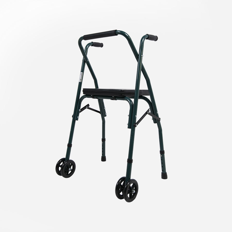 Andador Plegable Sanitec – Con Asiento, Estructura Ligera y Regulable