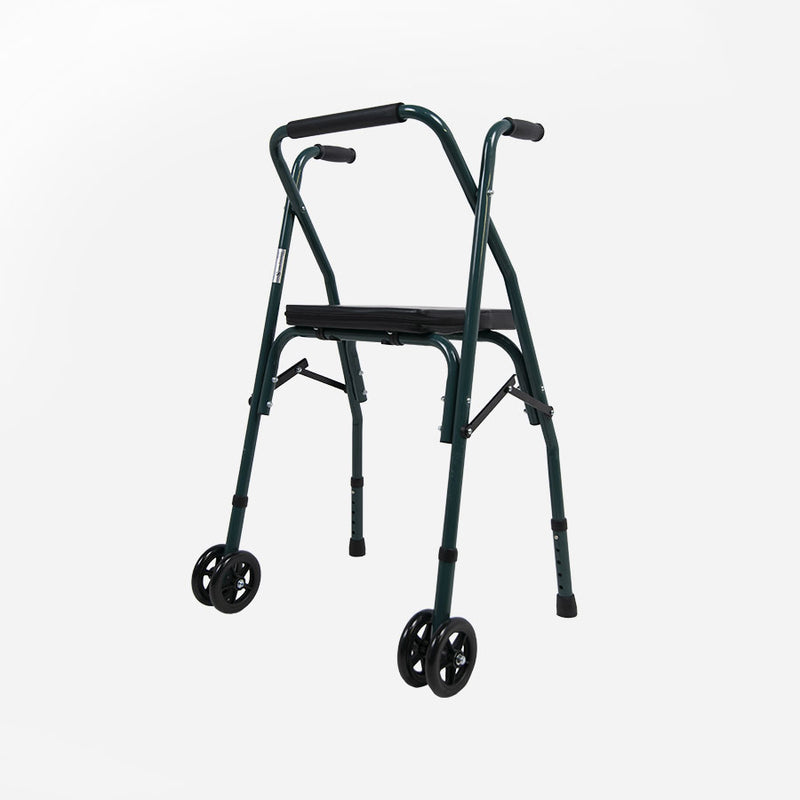 Andador Plegable Sanitec – Con Asiento, Estructura Ligera y Regulable
