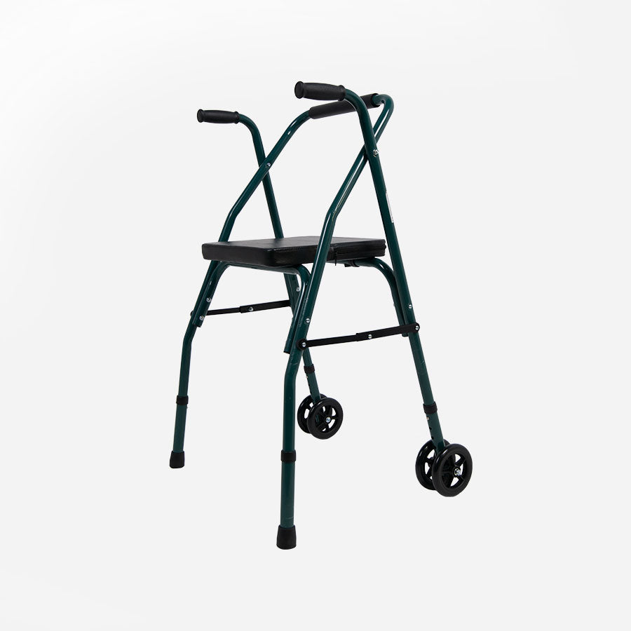 Andador Plegable Sanitec – Con Asiento, Estructura Ligera y Regulable