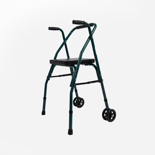Andador Plegable Sanitec – Con Asiento, Estructura Ligera y Regulable