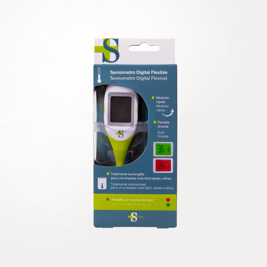 Termómetro Digital Sanitec – Pantalla Grande Retroiluminada, Sumergible
